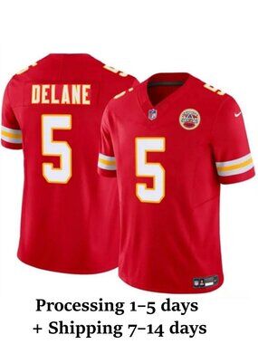 Mens Youths Select Mansoor Delane Red Vapor Stitched Jersey